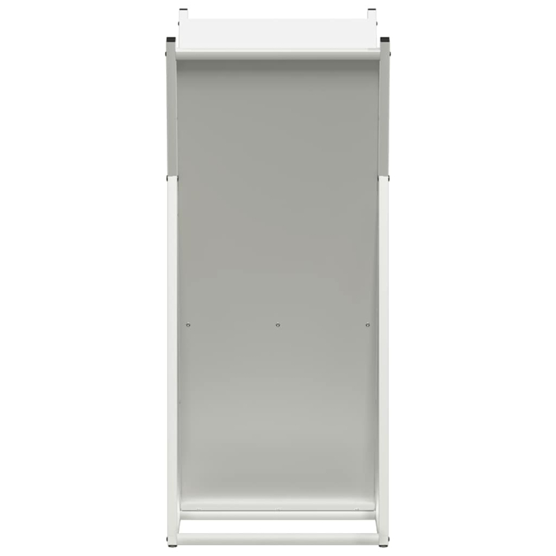 Brennholzregal Weiß 69,5x35x81 cm Kaltgewalzter Stahl