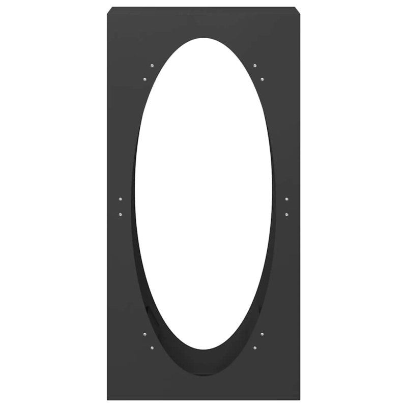 Brennholzregal Schwarz 50x23x100 cm Kaltgewalzter Stahl