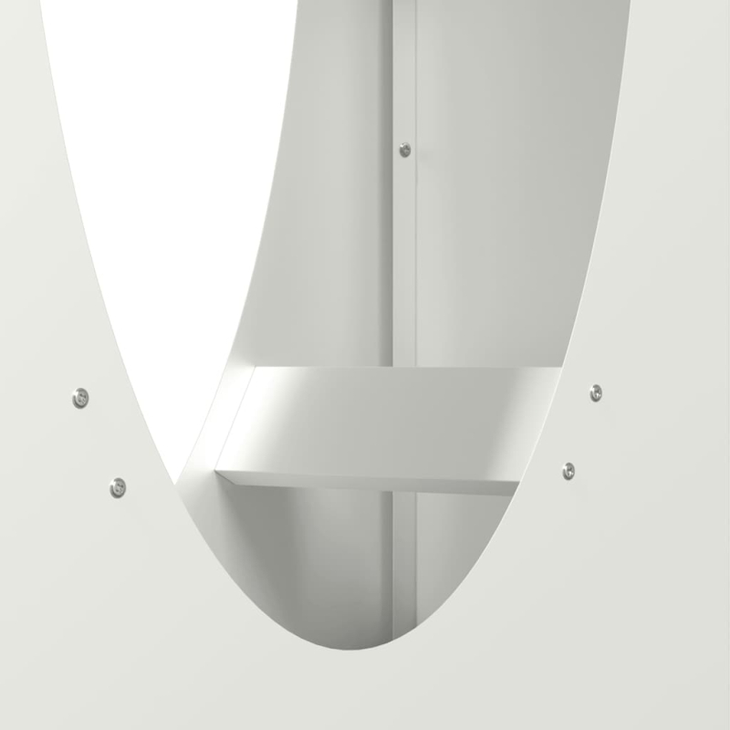 Brennholzregal Weiß 50x23x100 cm Kaltgewalzter Stahl