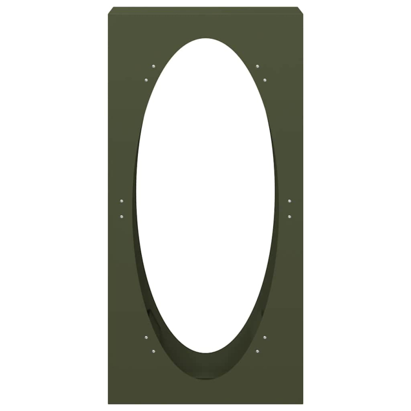 Brennholzregal Olivgrün 50x23x100 cm Kaltgewalzter Stahl