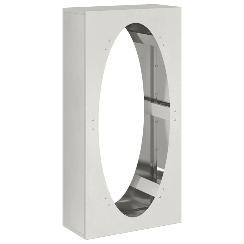 Brennholzregal 50x23x100 cm Edelstahl