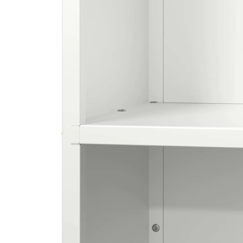 Brennholzregal Weiß 40x30x80 cm Kaltgewalzter Stahl