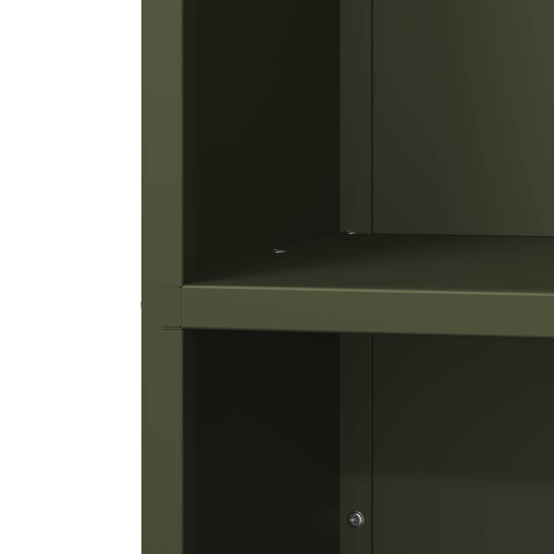 Brennholzregal Olivgrün 40x30x80 cm Kaltgewalzter Stahl