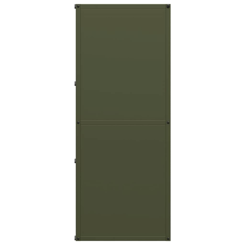 Brennholzregal Olivgrün 40x30x75 cm Kaltgewalzter Stahl