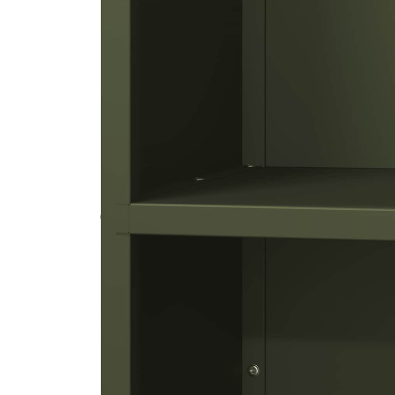 Brennholzregal Olivgrün 40x30x75 cm Kaltgewalzter Stahl