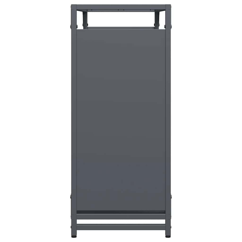 Brennholzregal Anthrazit 90x28x65 cm Kaltgewalzter Stahl