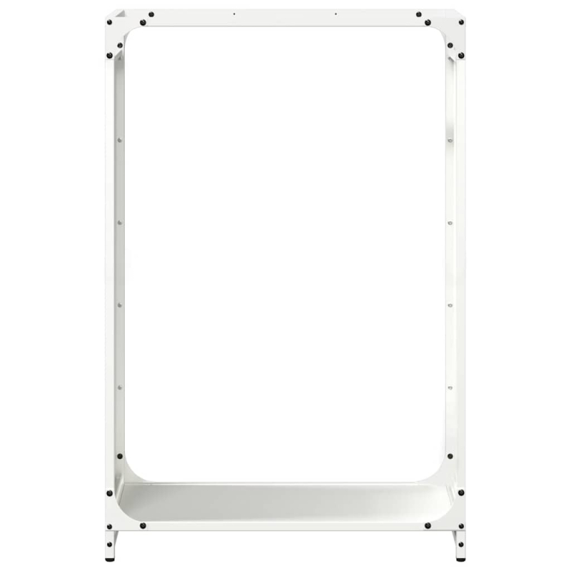 Brennholzregal Weiß 60x28x90 cm Kaltgewalzter Stahl