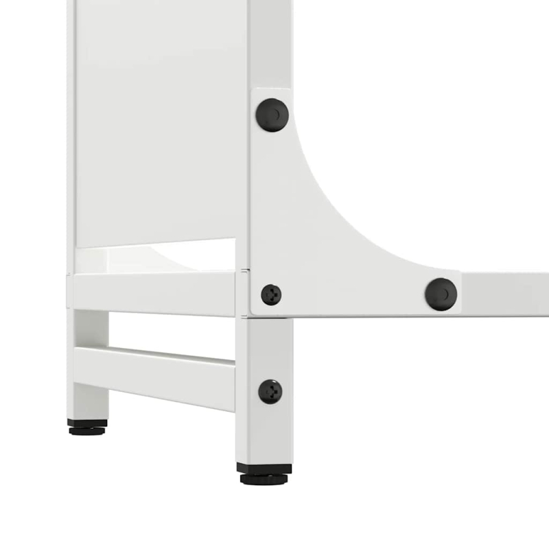 Brennholzregal Weiß 60x28x90 cm Kaltgewalzter Stahl