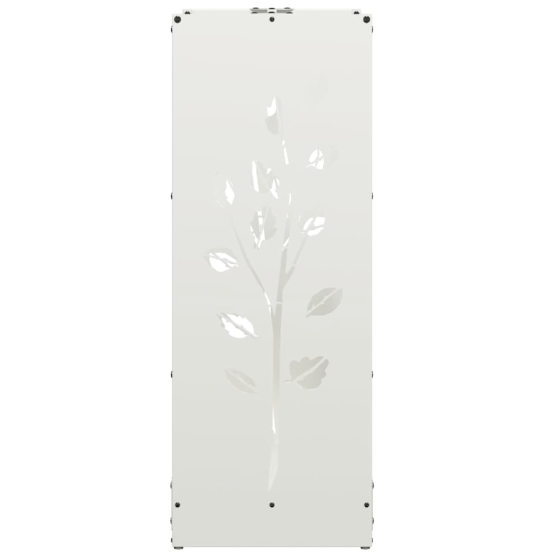 Brennholzregal Weiß 40x30x80 cm Kaltgewalzter Stahl