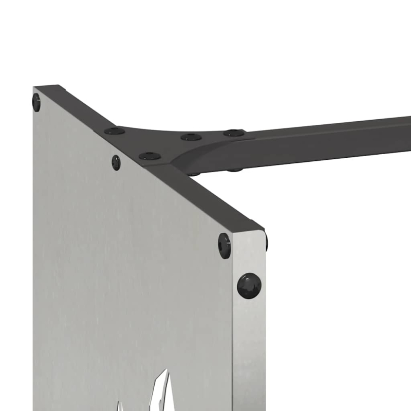 Brennholzregal 40x30x80 cm Edelstahl