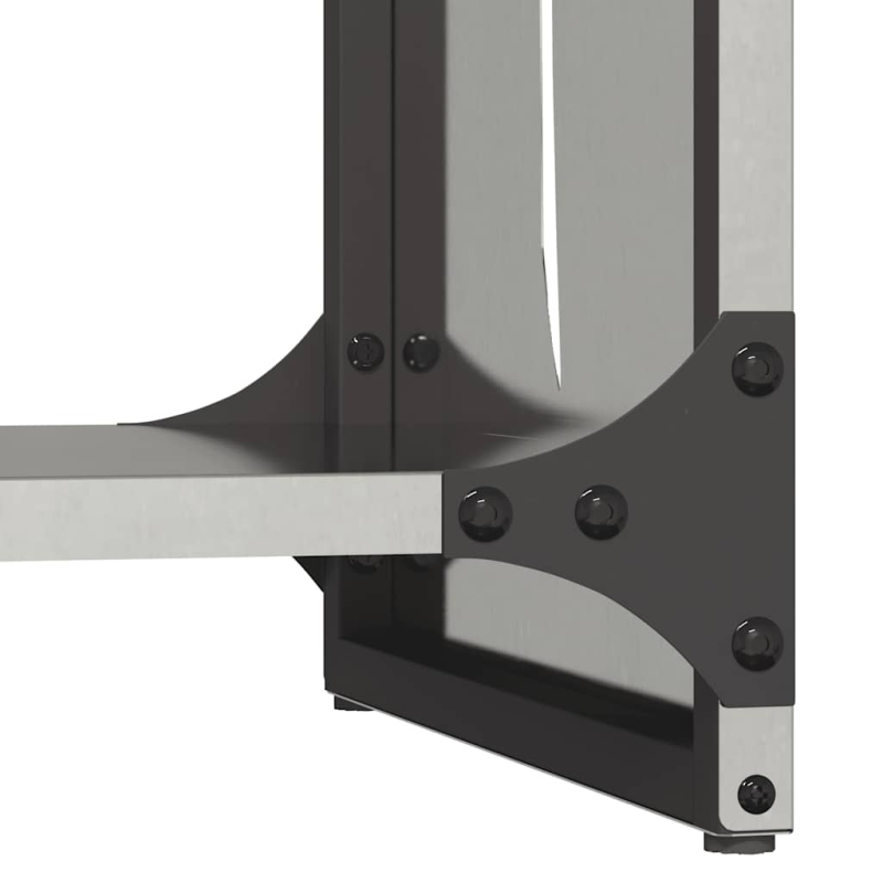 Brennholzregal 40x30x80 cm Edelstahl