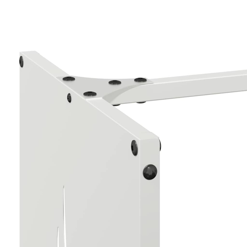 Brennholzregal Weiß 40x30x80 cm Kaltgewalzter Stahl