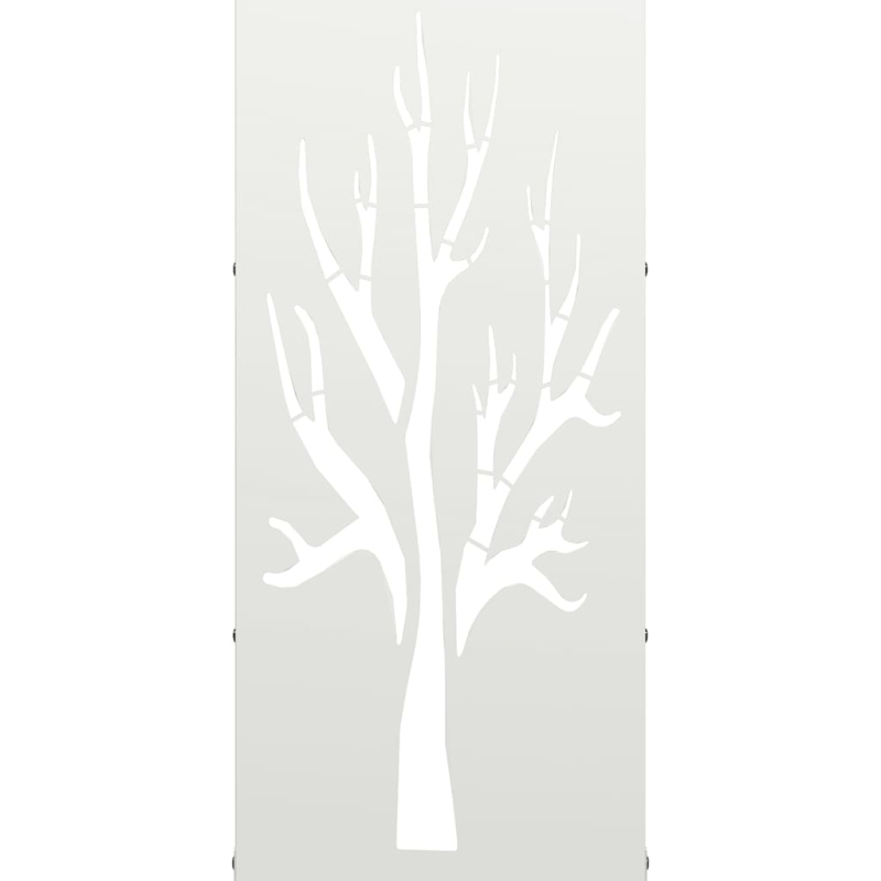 Brennholzregal Weiß 40x30x80 cm Kaltgewalzter Stahl