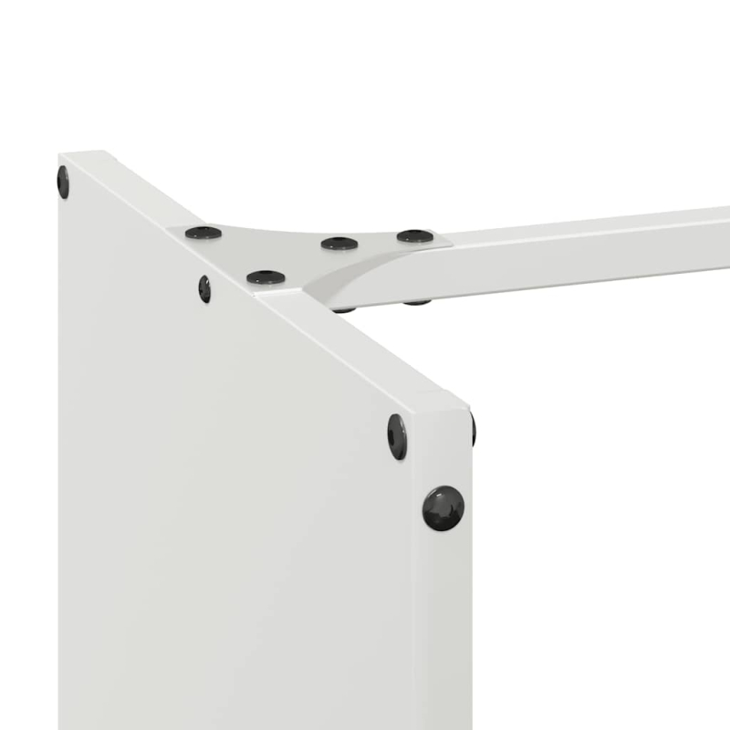 Brennholzregal Weiß 40x30x80 cm Kaltgewalzter Stahl