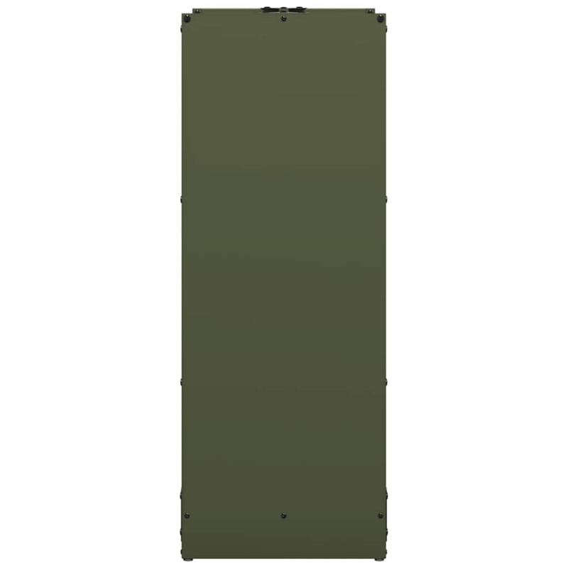 Brennholzregal Olivgrün 40x30x80 cm Kaltgewalzter Stahl