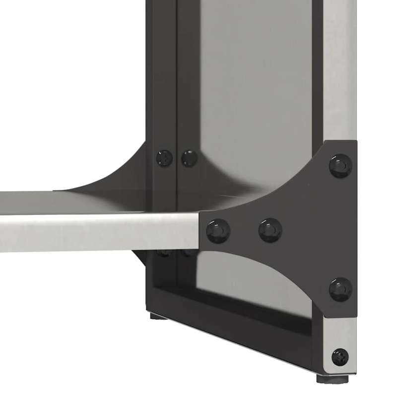 Brennholzregal 40x30x80 cm Edelstahl