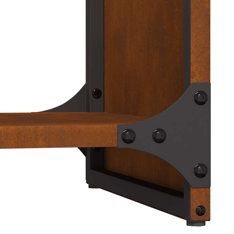 Brennholzregal 40x30x80 cm Wetterfester Stahl