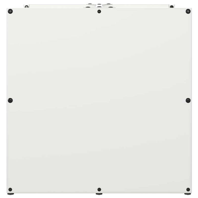 Brennholzregal Weiß 40x40x40 cm Kaltgewalzter Stahl