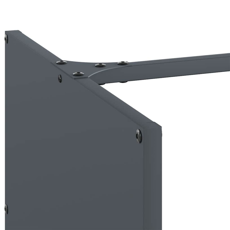 Brennholzregal Anthrazit 40x40x40 cm Kaltgewalzter Stahl