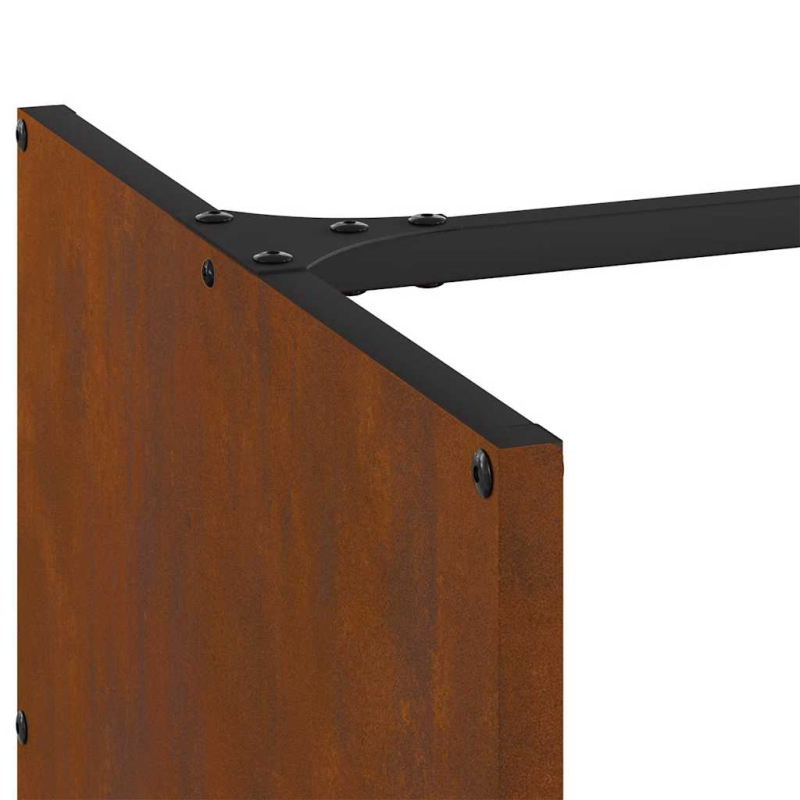 Brennholzregal 40x40x40 cm Wetterfester Stahl