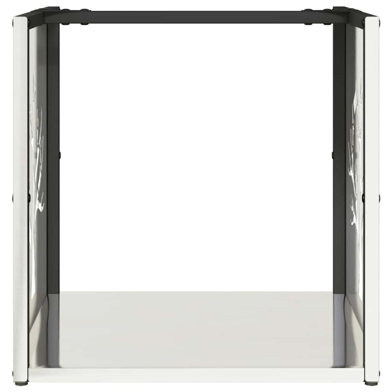 Brennholzregal 40x40x40 cm Edelstahl