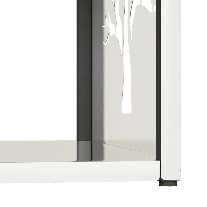 Brennholzregal 40x40x40 cm Edelstahl