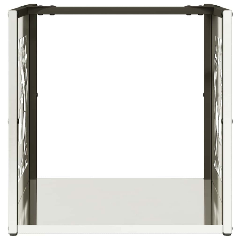 Brennholzregal 40x40x40 cm Edelstahl