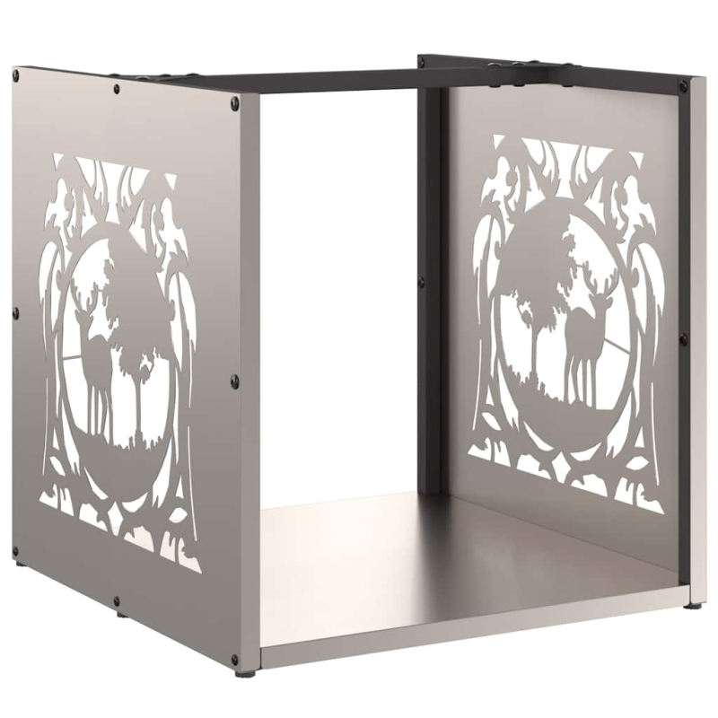 Brennholzregal 40x40x40 cm Wetterfester Stahl