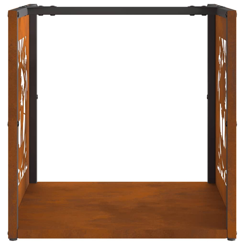 Brennholzregal 40x40x40 cm Wetterfester Stahl