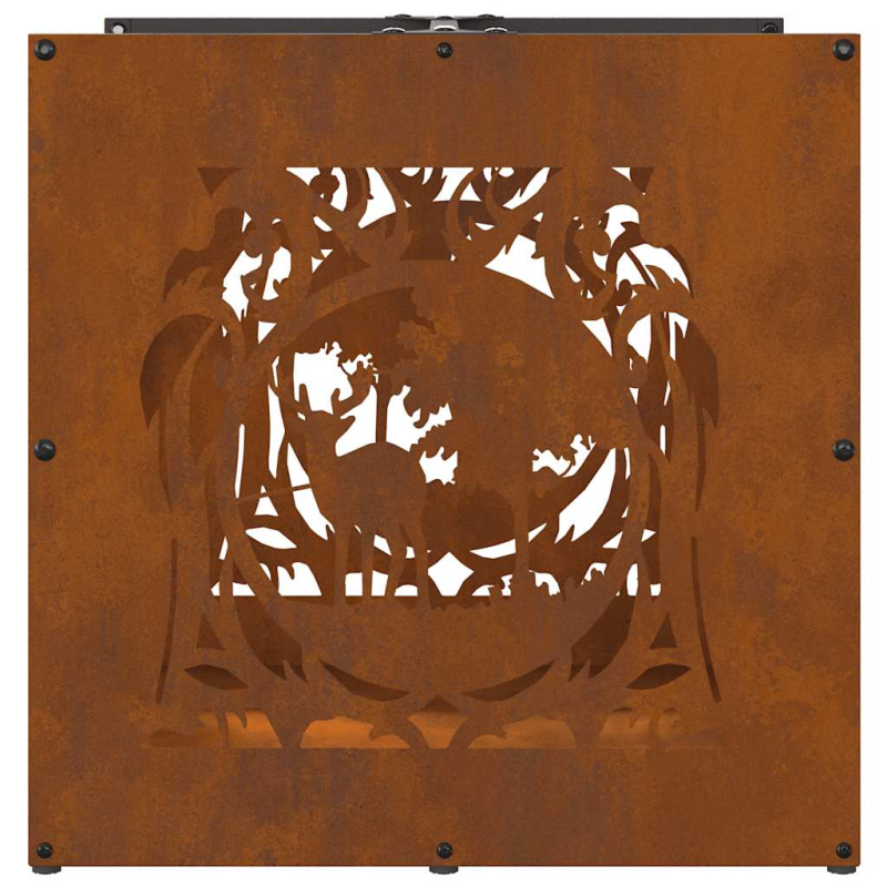 Brennholzregal 40x40x40 cm Wetterfester Stahl