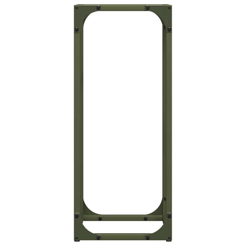 Brennholzregal Olivgrün 25x25x60 cm Kaltgewalzter Stahl