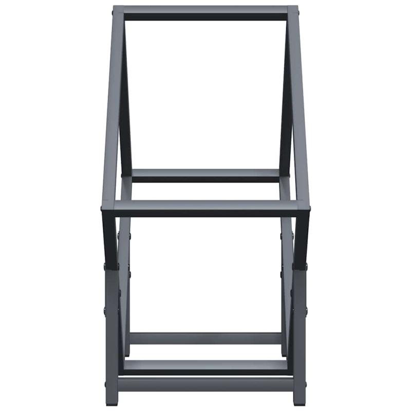 Brennholzregal Anthrazit 50x25x50 cm Kaltgewalzter Stahl