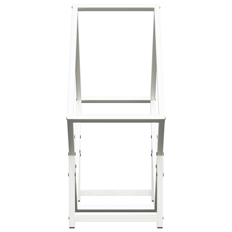 Brennholzregal Weiß 60x25x60 cm Kaltgewalzter Stahl