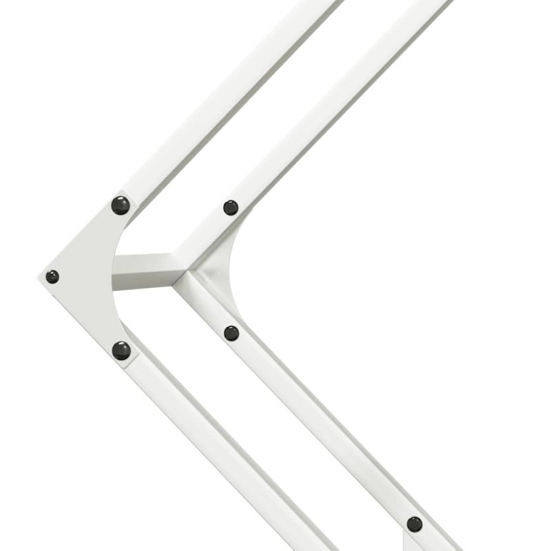 Brennholzregal Weiß 80x25x80 cm Kaltgewalzter Stahl