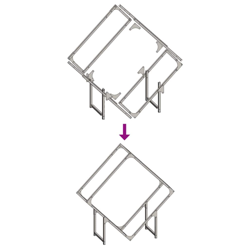 Brennholzregal Anthrazit 80x25x80 cm Kaltgewalzter Stahl