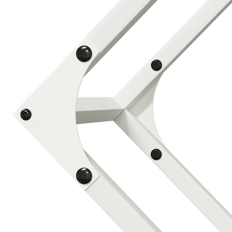 Brennholzregal Weiß 100x25x100 cm Kaltgewalzter Stahl