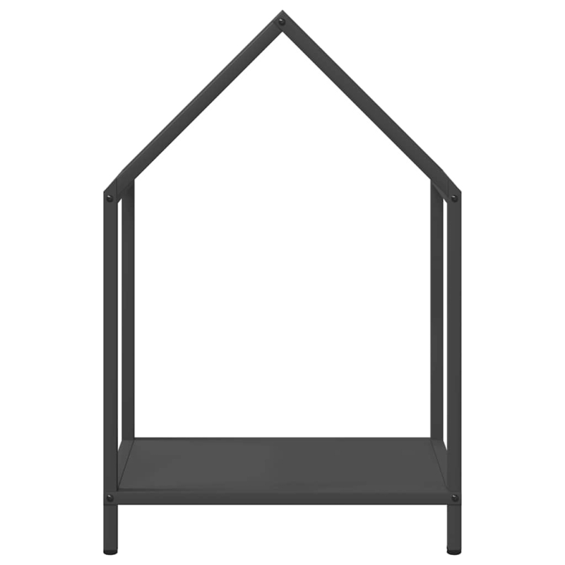 Brennholzregal Schwarz 40x25x60 cm Kaltgewalzter Stahl