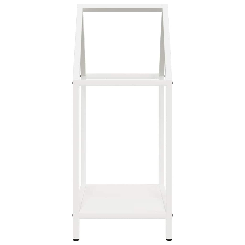 Brennholzregal Weiß 40x25x60 cm Kaltgewalzter Stahl