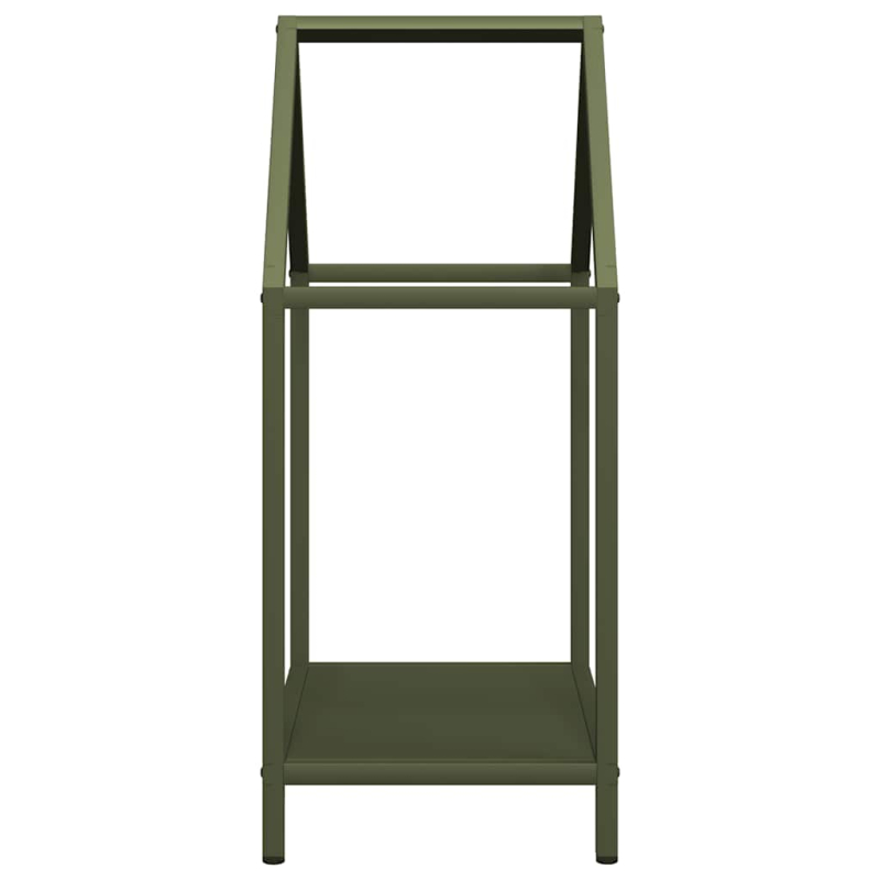 Brennholzregal Olivgrün 40x25x60 cm Kaltgewalzter Stahl