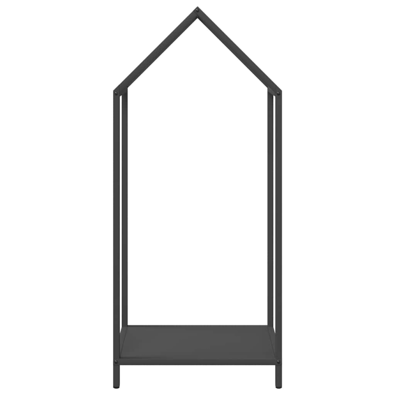 Brennholzregal Schwarz 40x25x90 cm Kaltgewalzter Stahl