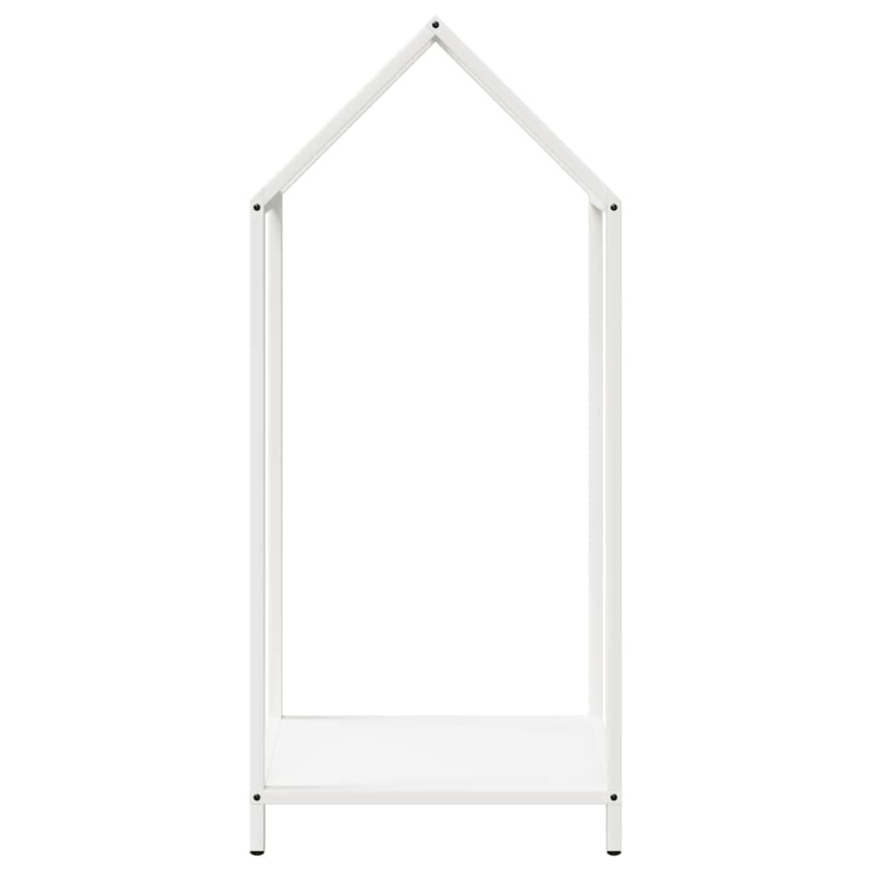 Brennholzregal Weiß 40x25x90 cm Kaltgewalzter Stahl