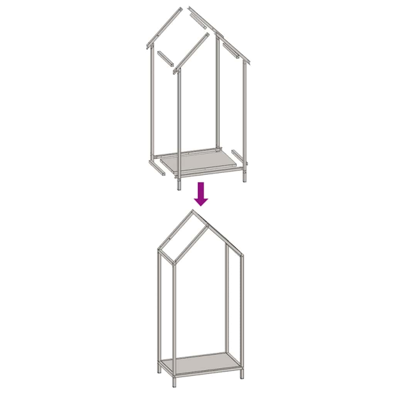 Brennholzregal Olivgrün 40x25x90 cm Kaltgewalzter Stahl