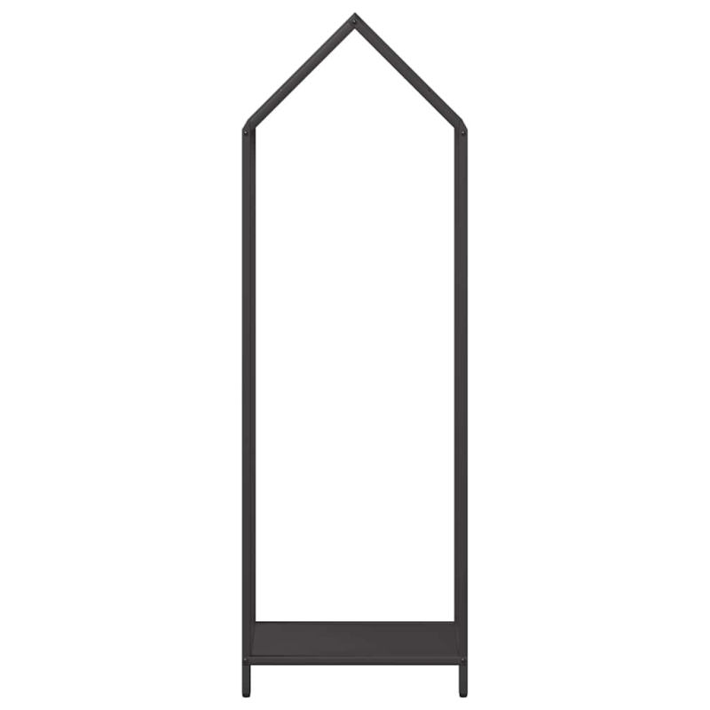 Brennholzregal Schwarz 40x25x120 cm Kaltgewalzter Stahl