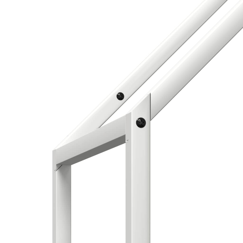 Brennholzregal Weiß 40x25x120 cm Kaltgewalzter Stahl