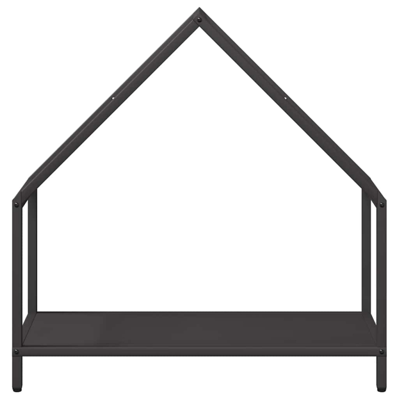 Brennholzregal Schwarz 60x25x60 cm Kaltgewalzter Stahl