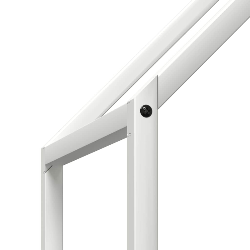 Brennholzregal Weiß 60x25x60 cm Kaltgewalzter Stahl