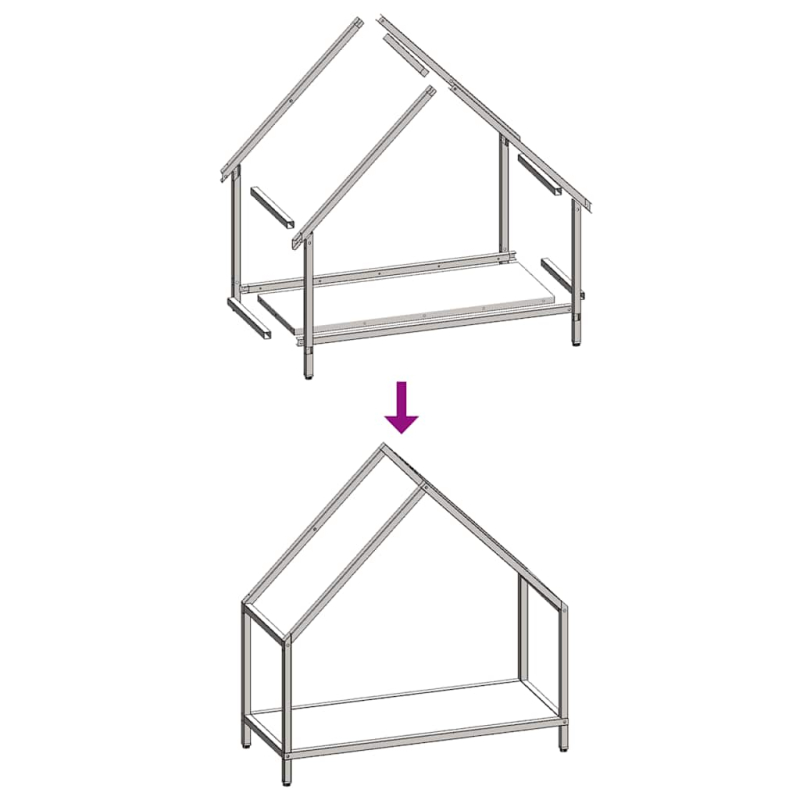 Brennholzregal Anthrazit 60x25x60 cm Kaltgewalzter Stahl