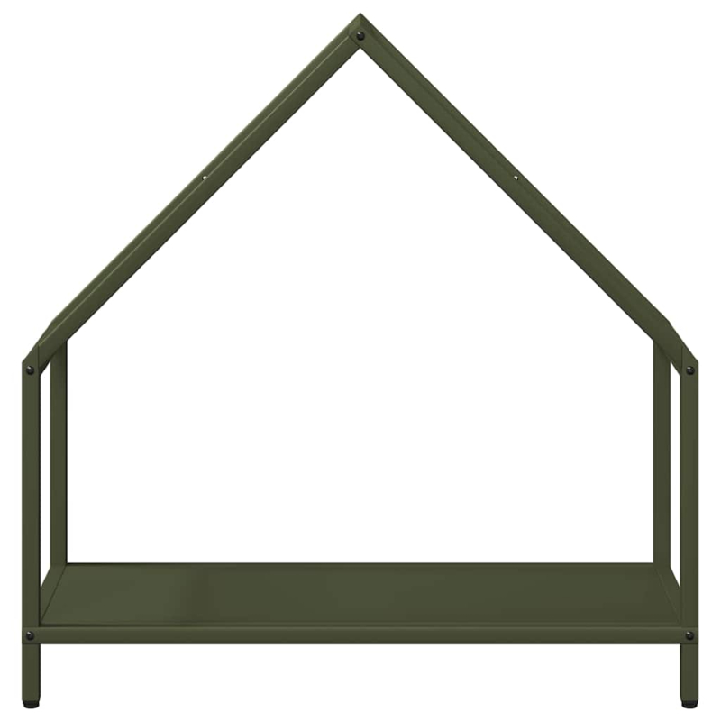 Brennholzregal Olivgrün 60x25x60 cm Kaltgewalzter Stahl