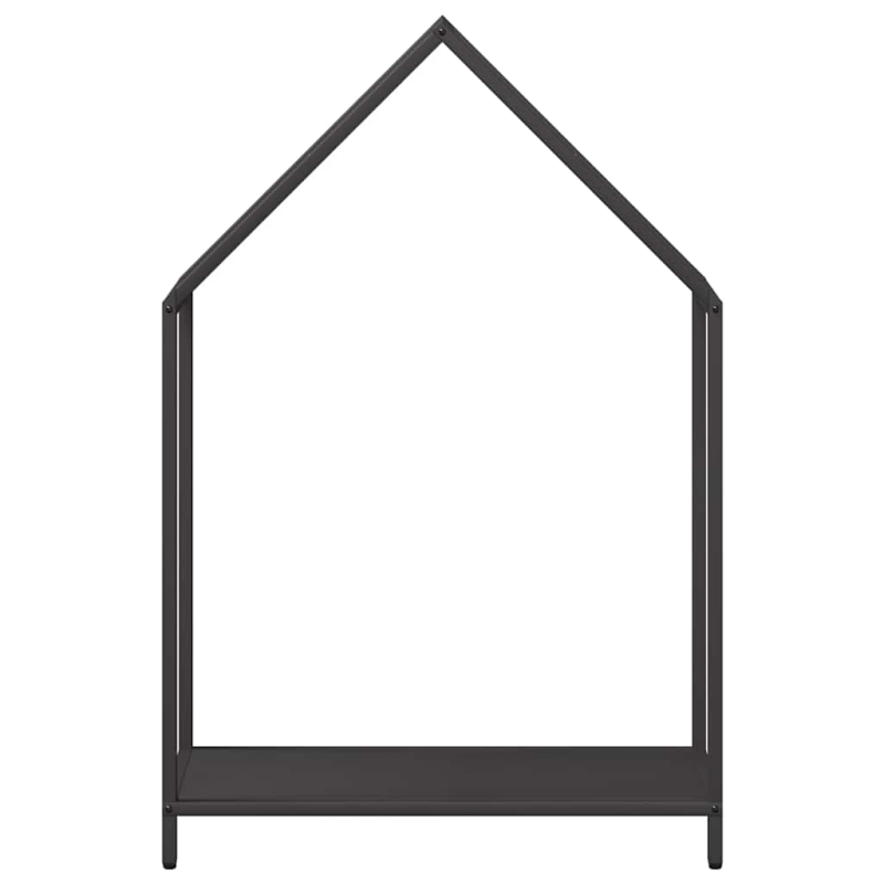 Brennholzregal Schwarz 60x25x90 cm Kaltgewalzter Stahl