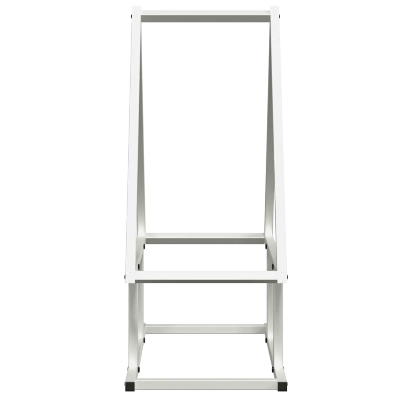 Brennholzregal Weiß 50x25x60 cm Kaltgewalzter Stahl